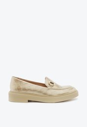 Mocassim Dourado Anacapri Sola Alta Bridão