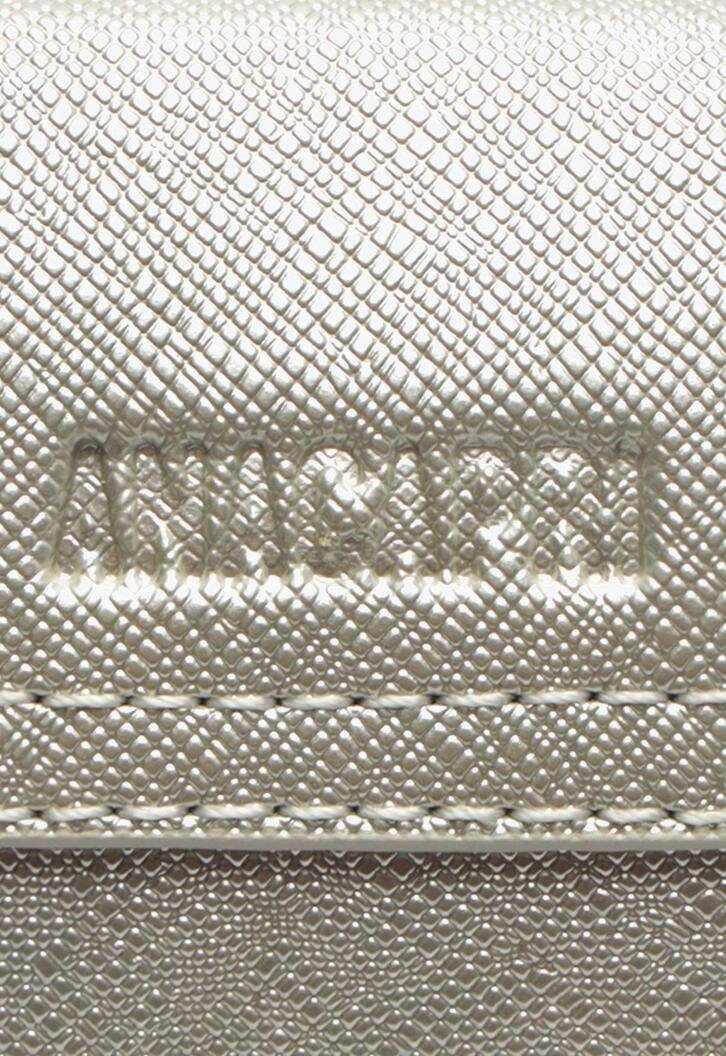 Bolsa Mini Tiracolo Prata Anacapri Texturizada