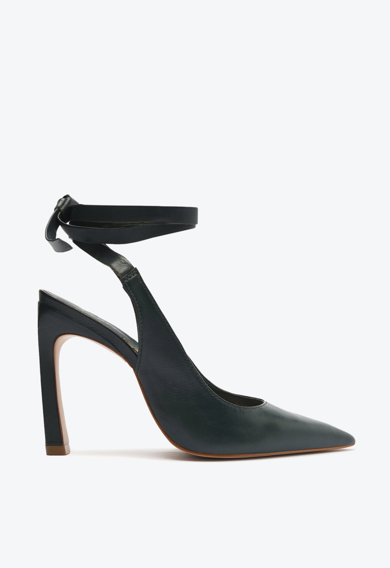 schoper Sapato Scarpin Verde Escuro Schutz Nyla Couro | ZZ MALL