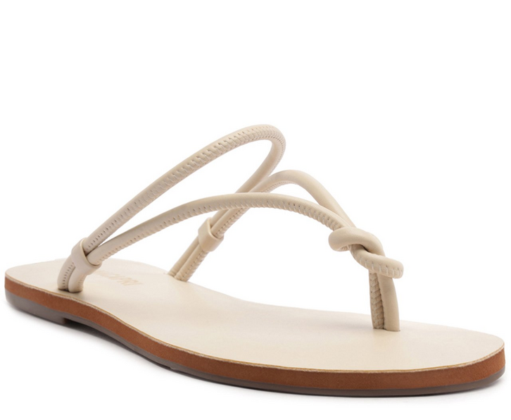 Rasteira Tiras Slim Bege