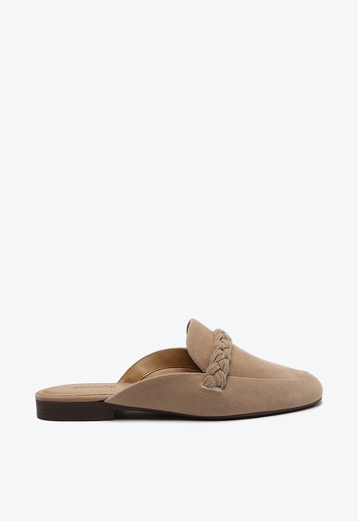 Mule Nude Rosado Anacapri Trança