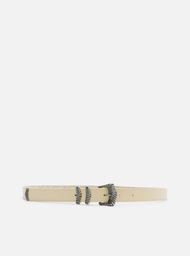 Cinto Amarelo Arezzo Couro Fivela Folk