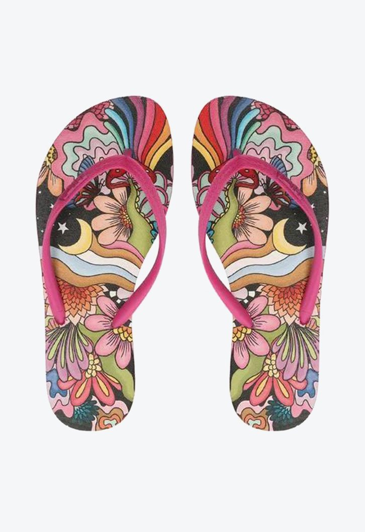 Chinelo De Dedo Roxo Brizza  Estampa Triya