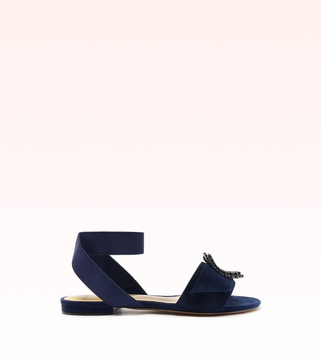 Madelina Birman Leather Elastic Midnight Blue
