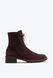 Bota Coturno Vermelha Schutz Tratorado Classic Couro