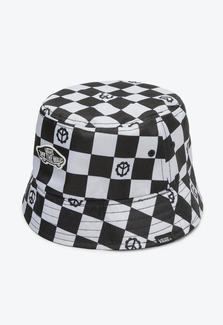 Chapéu Vans Bucket Delux Hankley Peace Check Black White White