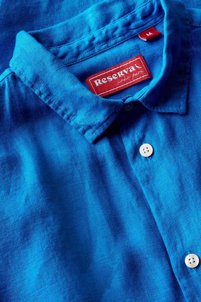 CAMISA AZUL ROYAL RESERVA LINHO