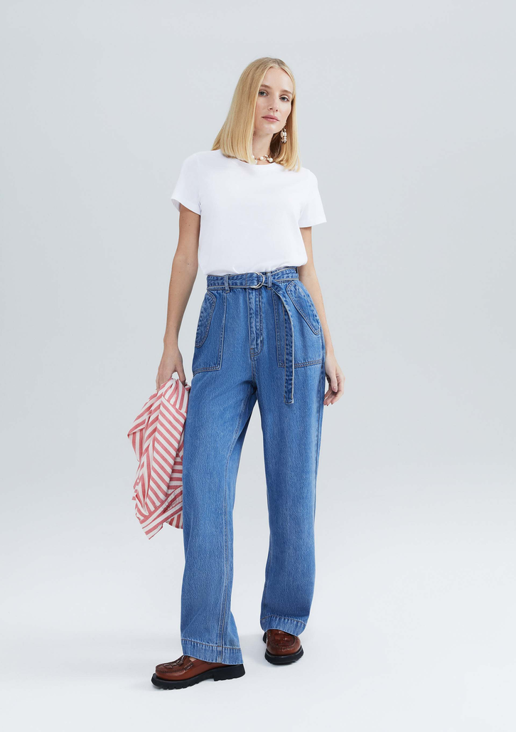 Blusa Branca Hering Básica Manga Curta Slim World