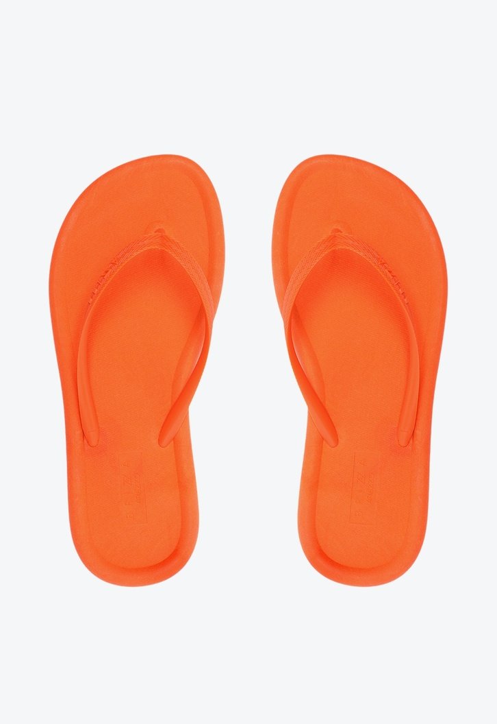 Chinelo De Dedo Laranja Brizza Básico Bold