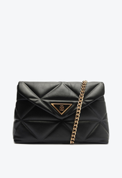 Bolsa Tiracolo Preta Schutz Grande Poppy Couro