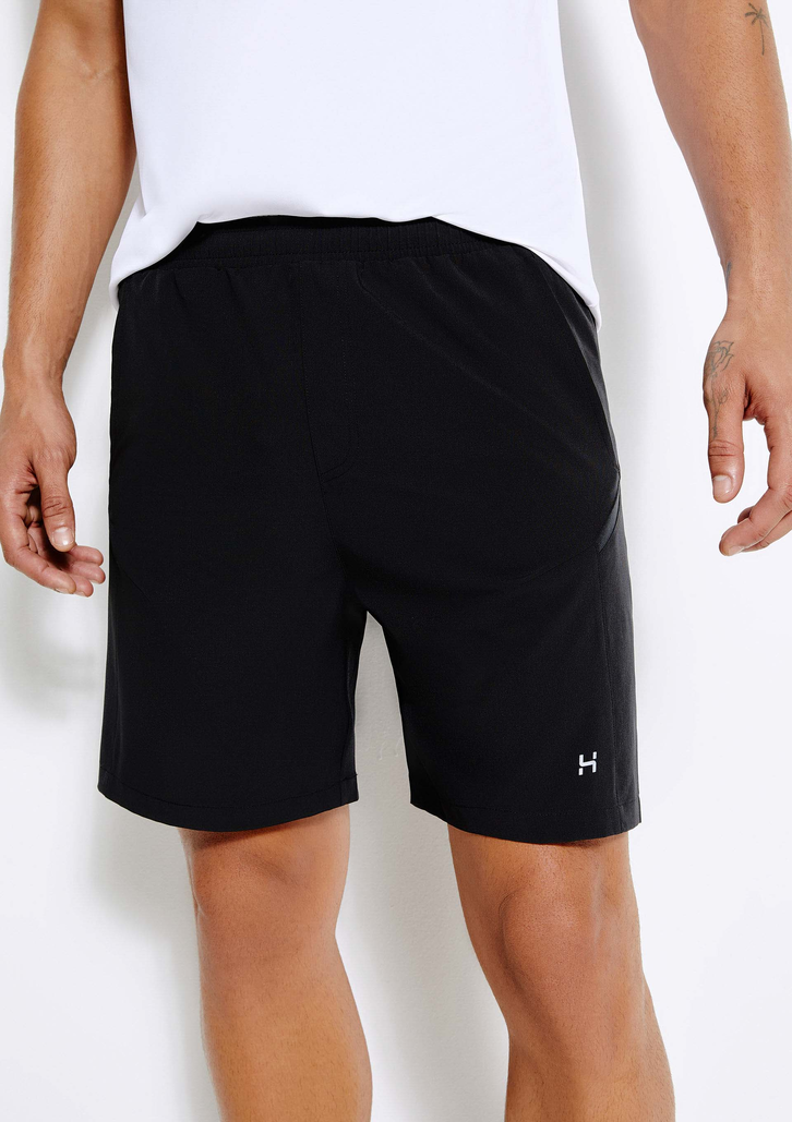 Bermuda Preto Hering Esportiva Com Recorte
