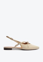 Sapatilha Slingback Salto Bloco Tiras Branca
