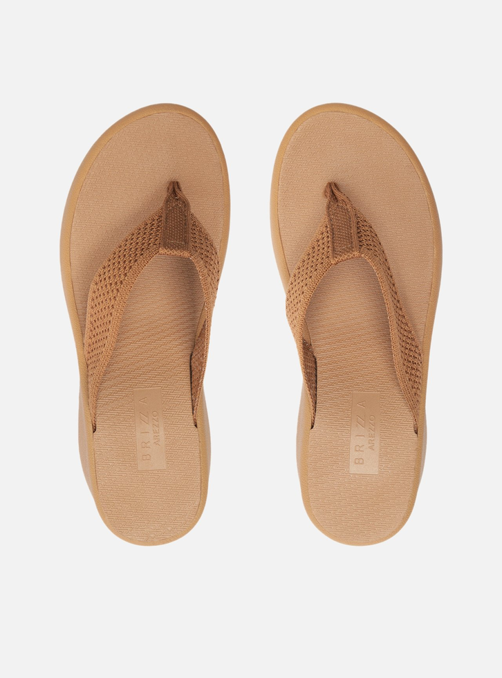 Tamanco Marrom Flatform Crochê