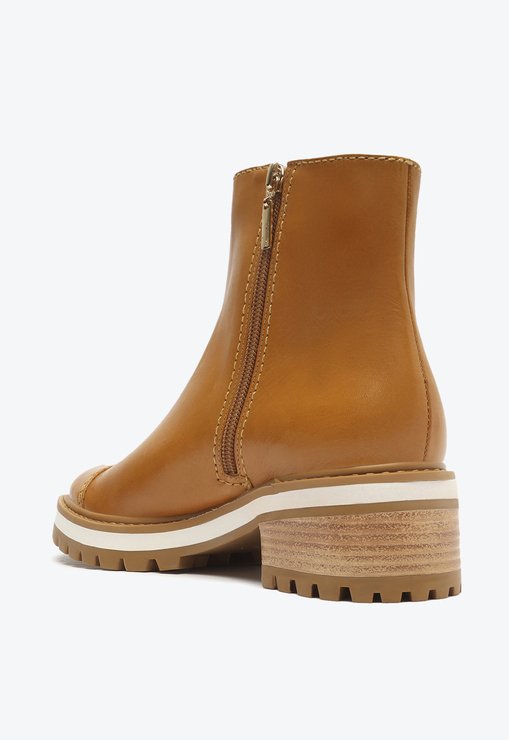 BOTA CARAMELO SCHUTZ CANO CURTO COURO