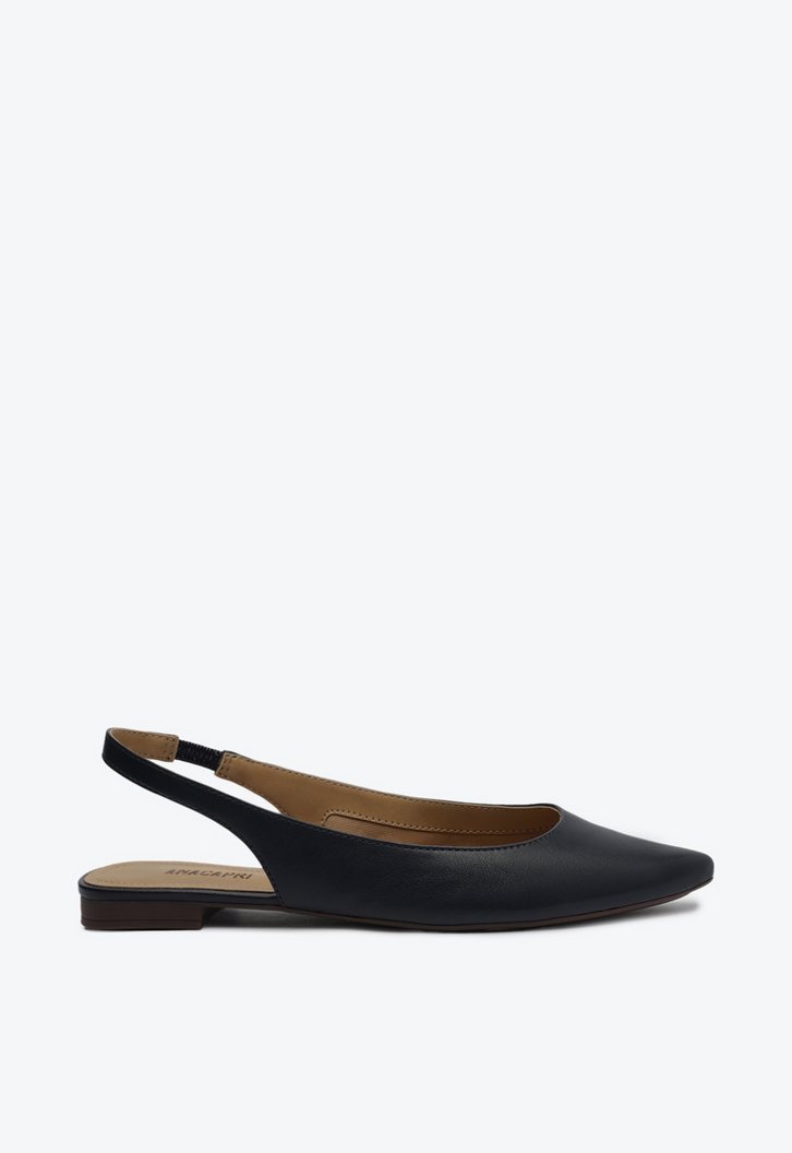 Sapatilha Azul Anacapri Slingback Bico Fino