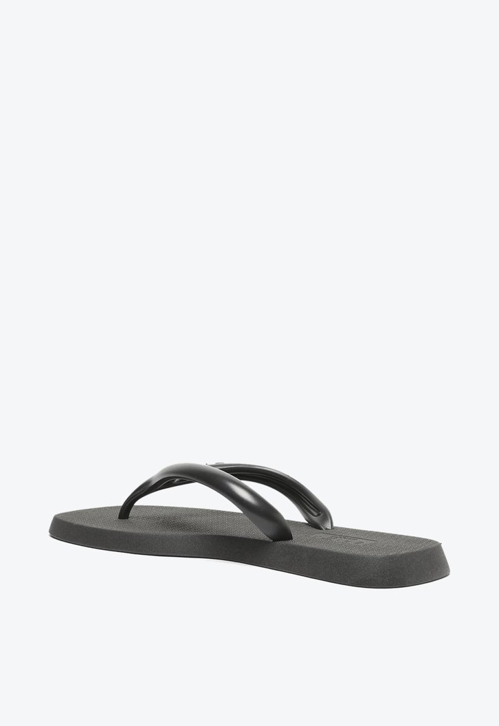 Chinelo De Dedo Preto Brizza Bico Quadrado