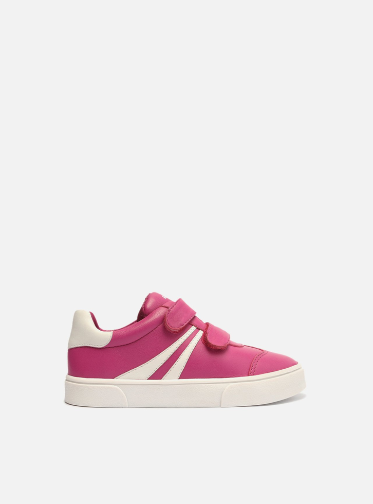 Tênis Infantil Rosa Branco Arezzo Velcro