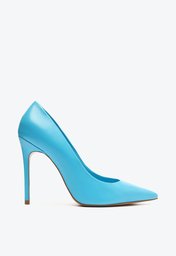 Sapato Scarpin Azul Schutz Caiolea Salto Alto Couro | ZZ MALL