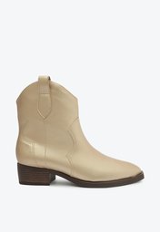 Bota Western Dourada Anacapri Cano Curto