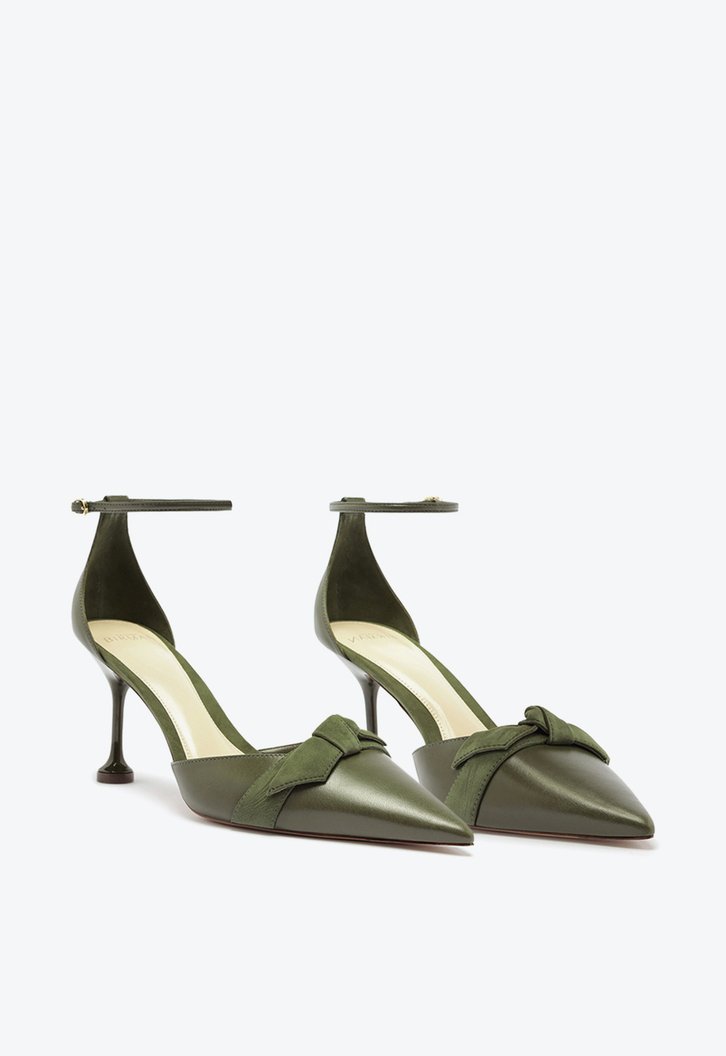 Clarita Flare Pump Sage 85 Leaf