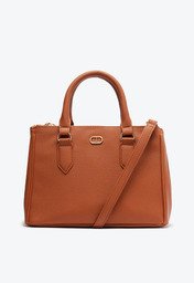 Bolsa Tote Laranja Anacapri Média Cápsula Metal