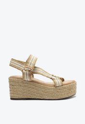 Sandália Flatform Marrom Anacapri Luna Tira Fita Sport