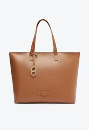 Bolsa Shopping Marrom Anacapri Grande Cápsula Metal