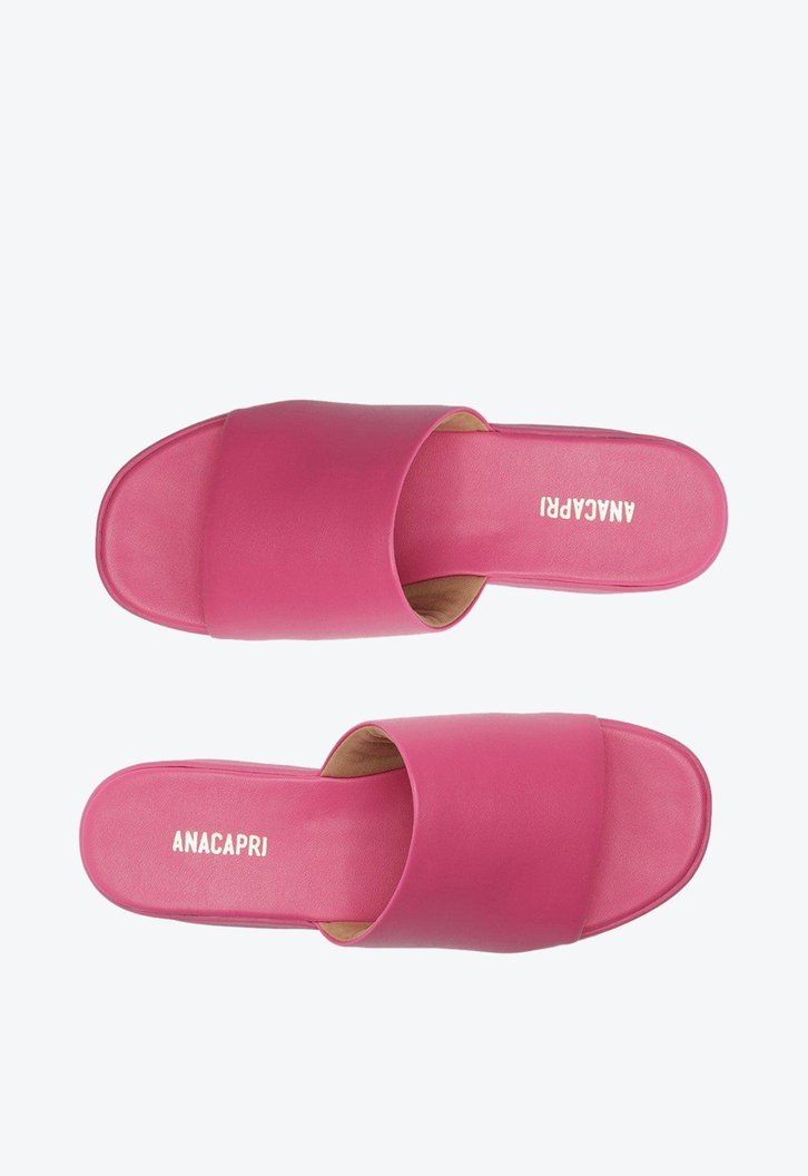 Sandália Mule Flatform Rosa Anacapri Mirella