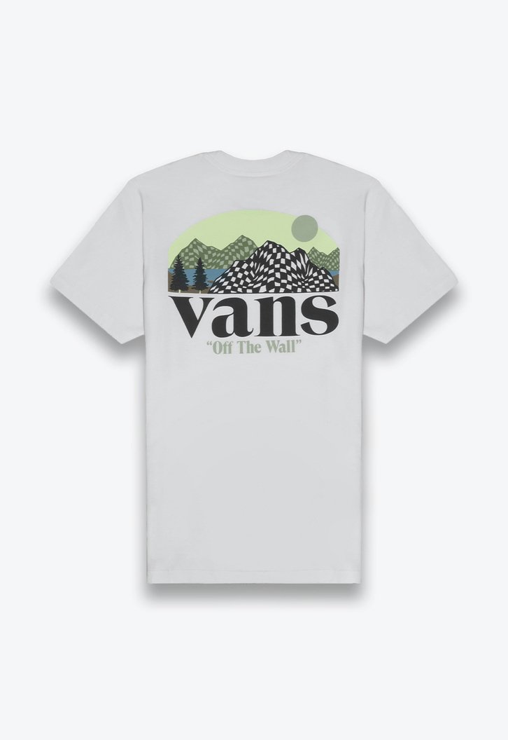 Camiseta Checkerboard Mountain Ss Infantil White