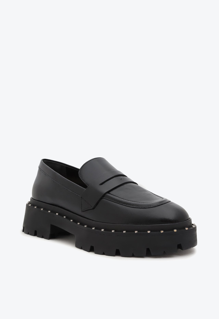 Mocassim Tratorado Couro Preto