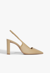 Slingback Nude Schutz Salto Block