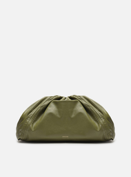 Bolsa Tiracolo Verde Arezzo Couro Grande Metal