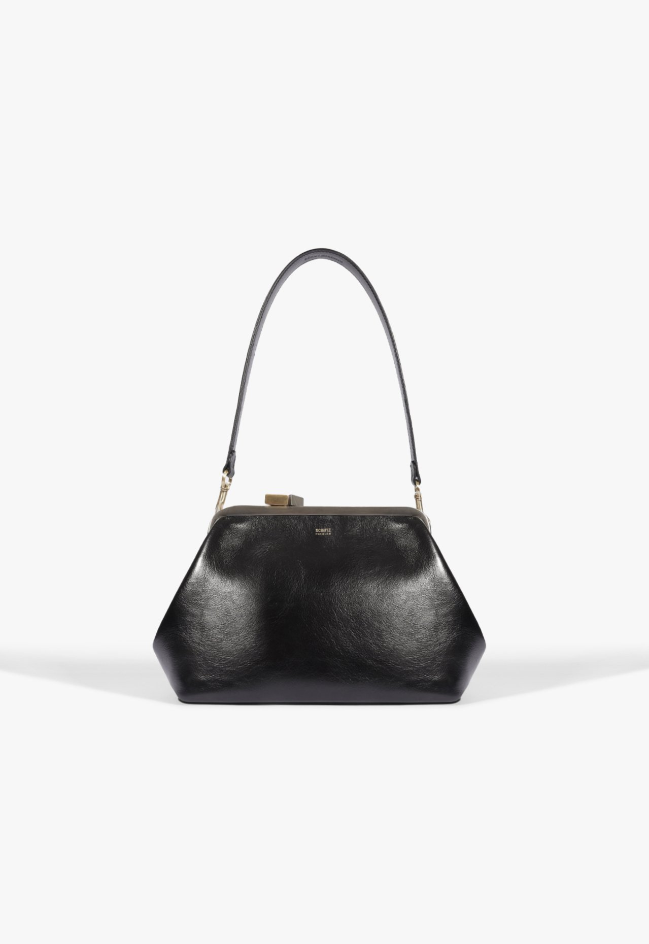 Bolsa Maxi Clutch Soho Couro Preto | ZZ MALL