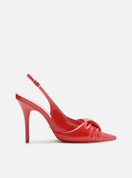Scarpin Vermelho Arezzo Verniz Slingback Puffer
