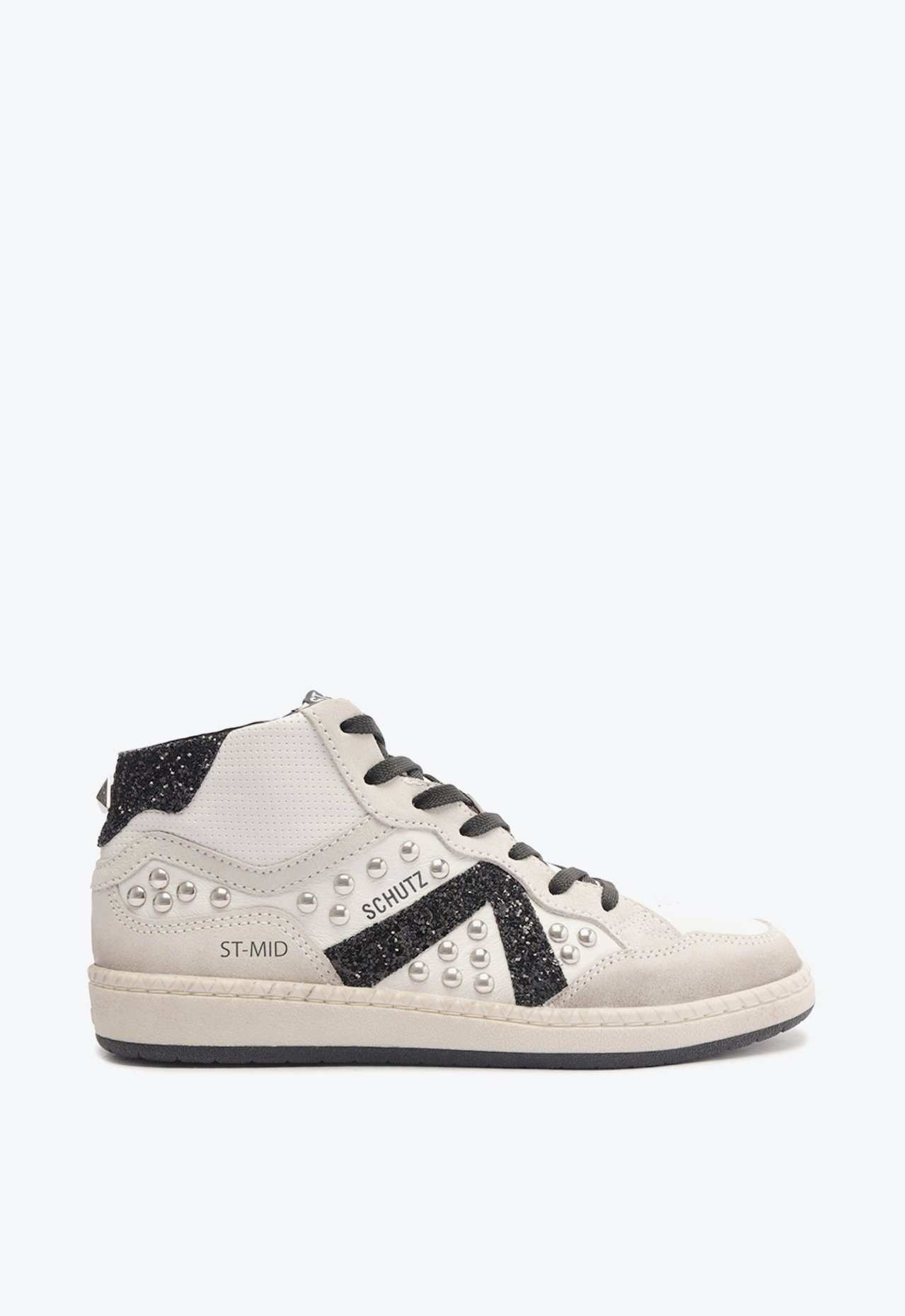 Tênis Schutz St Mid Branco e Preto | ZZ MALL
