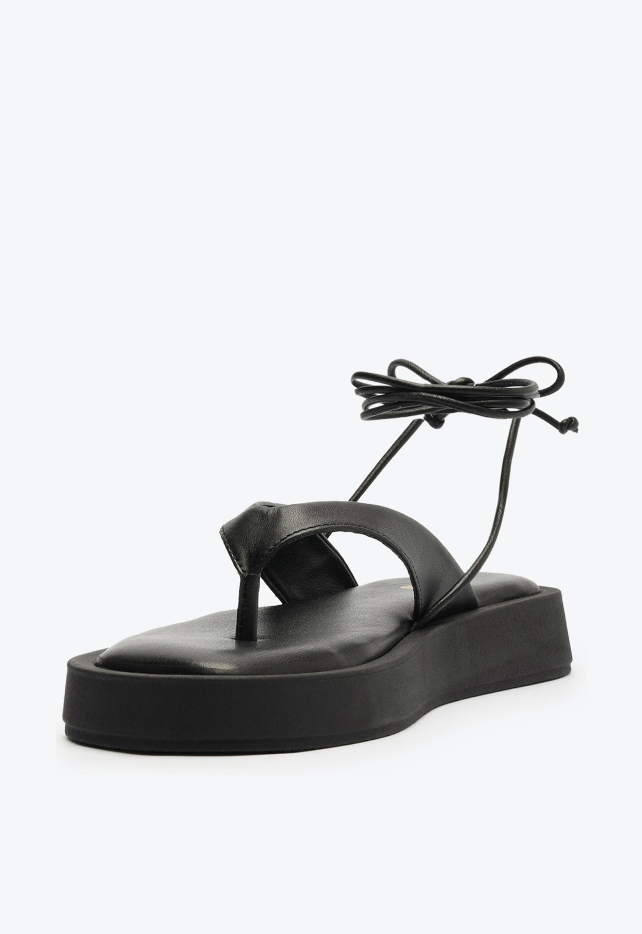 Sandália De Dedo Plataforma Preta Anacapri Amarração | ZZ MALL