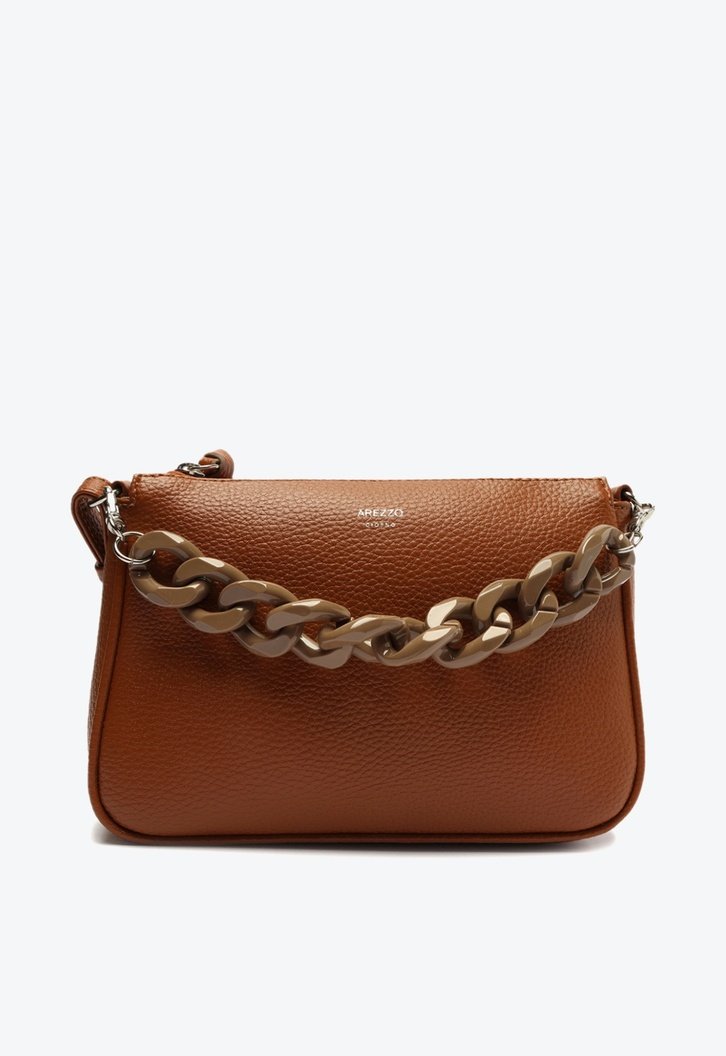 Bolsa Tiracolo Marrom Arezzo Iara Pequena Cárcuma