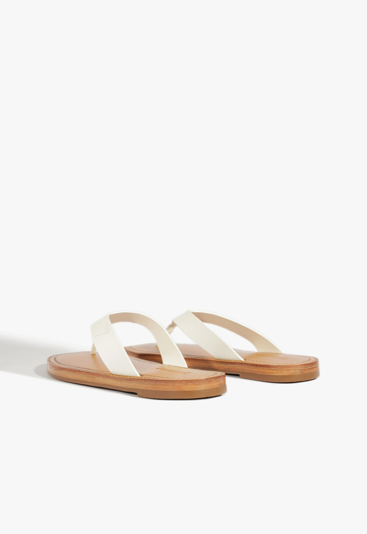 Chinelo Couro Branco