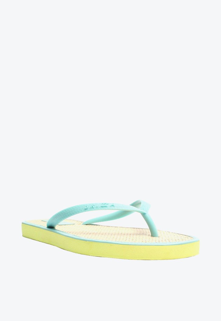 Chinelo De Dedo Amarelo Brizza  Capri Jelly Bico Redondo