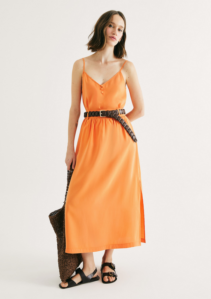 Regata Laranja Hering Feminina Regular Em Peach Touch