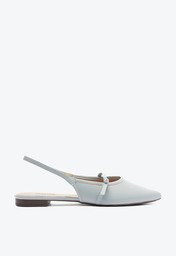 Sapatilha Azul Anacapri Slingback Bico Fino