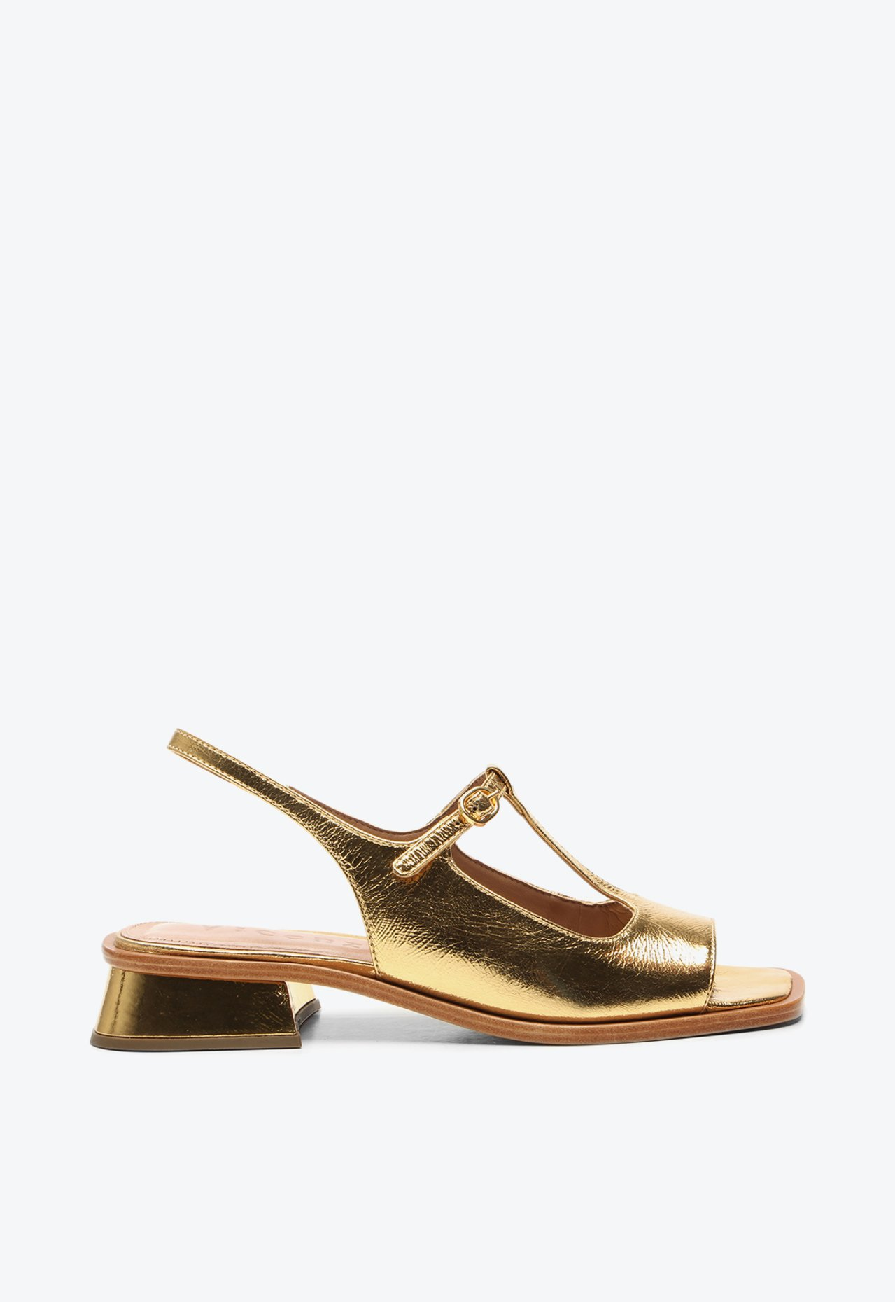 Sandália Dourada Vicenza Constança | ZZ MALL