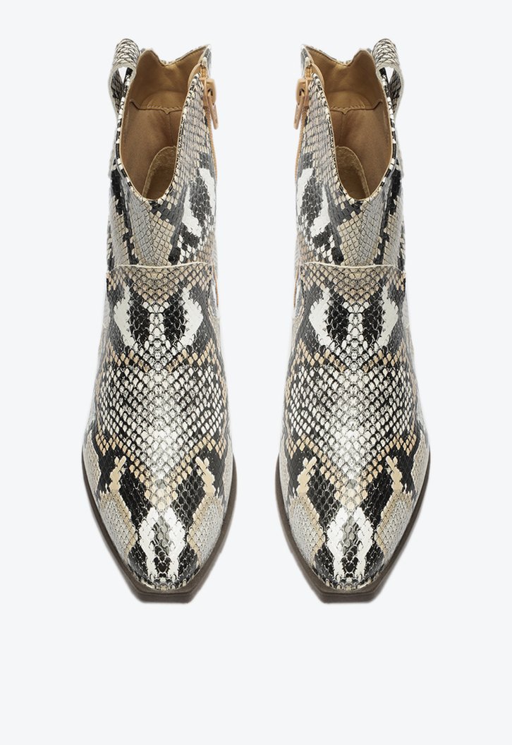 Bota Cano Curto Snake Western