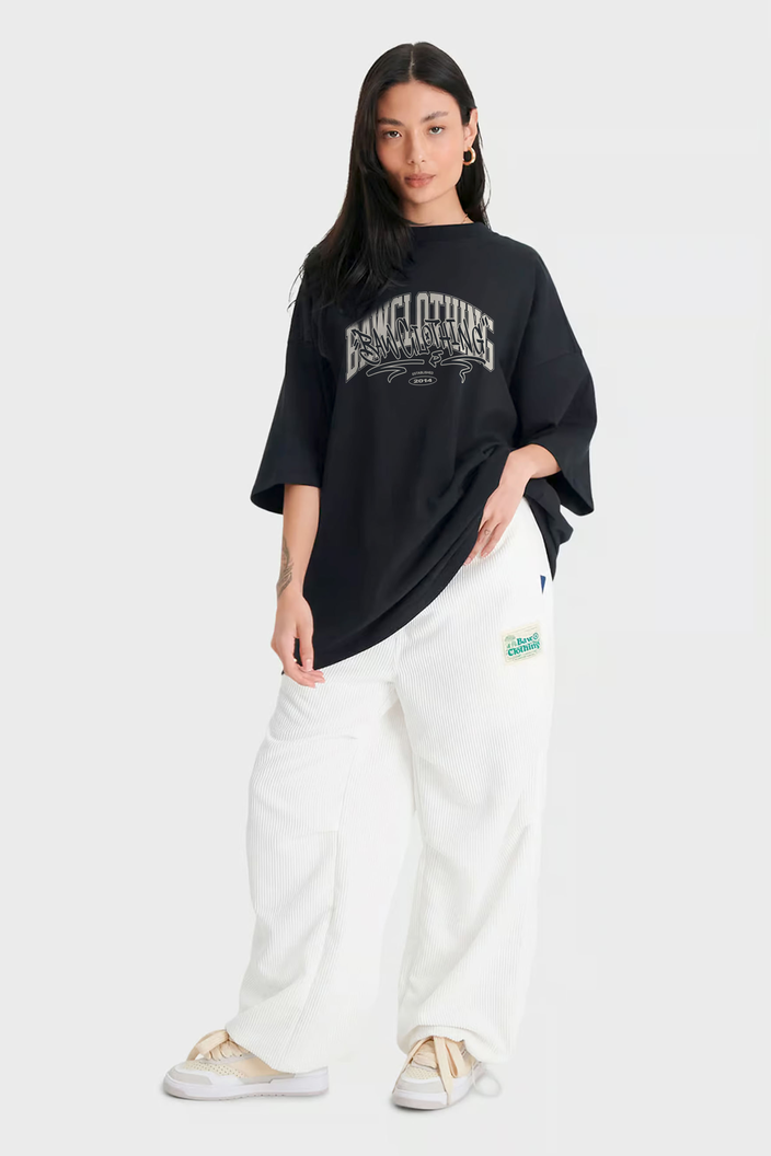 CAMISETA PRETA BAW OVERSIZED STREET ACADEMICS