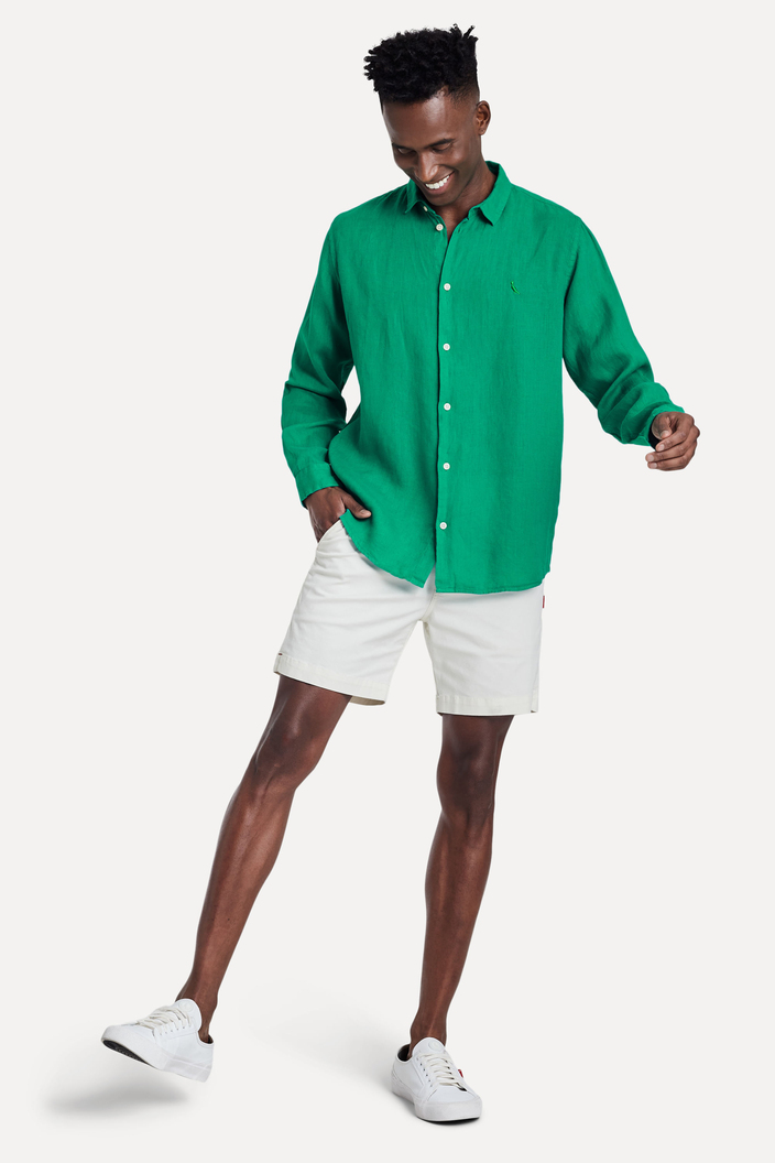 CAMISA VERDE CLARO RESERVA LINHO