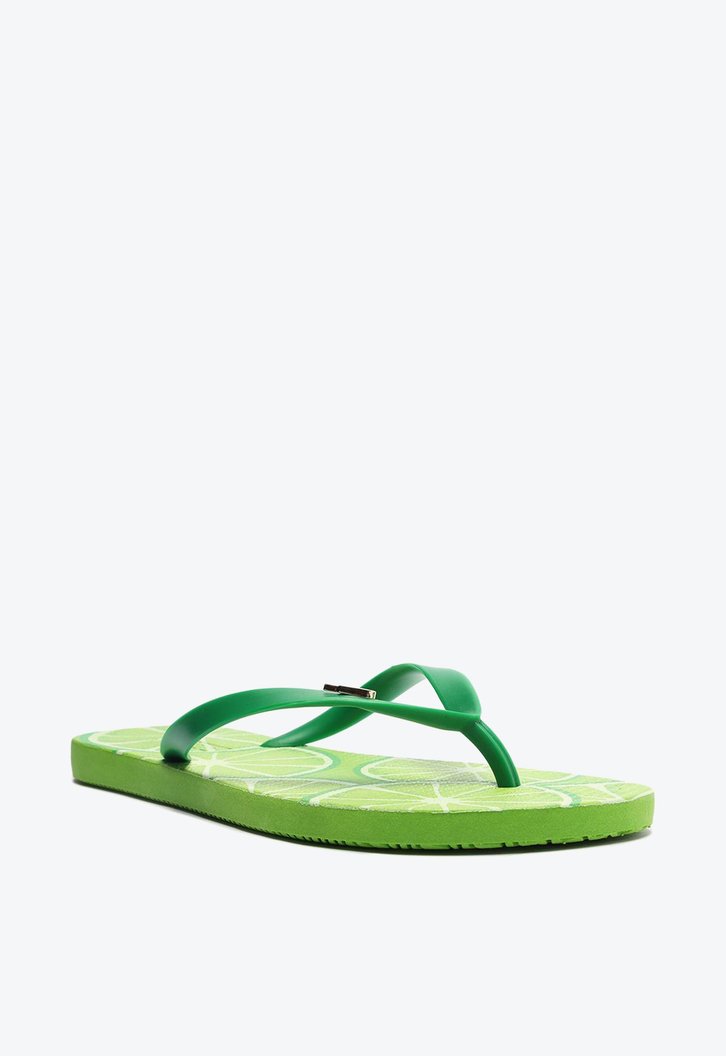 Chinelo De Dedo Verde Brizza Essential E Bag Fruttare