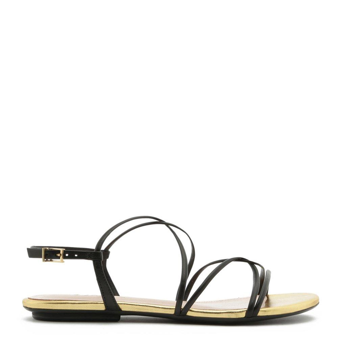 rasteira dourada schutz