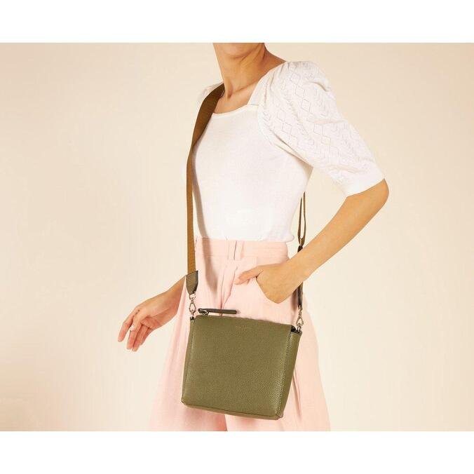 Crossbody Anacapri Verde Média Alça Gorgurão