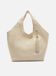 Bolsa Hobo Branca Couro Ísis Grande