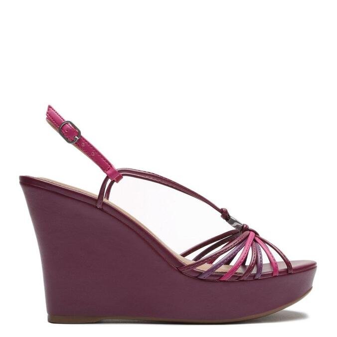 sandalia roxa arezzo